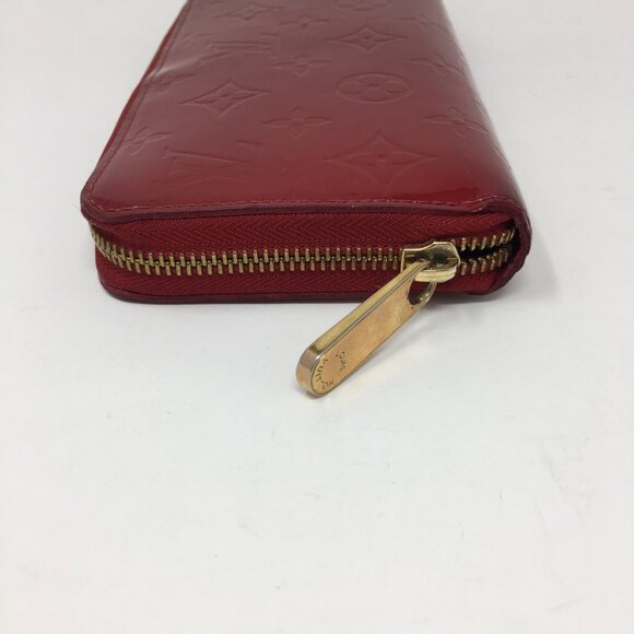 Louis Vuitton Authentic Zippy Wallet Vernis Red Patent Leather with Dust Bag - Picture 12 of 16